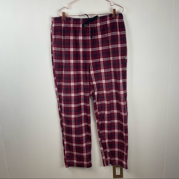 Nautica Other - Nautica Sleepwear Red Plaid Fleece Pajama Bottoms Pants